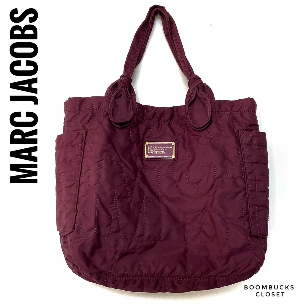 Marc Jacobs Quilted Tote Magenta, Maroon, Eggplant Color